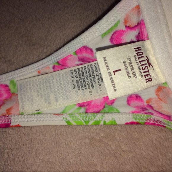 Hollister Bikini Swim Floral Scrunch Butt Ruffle - Picture 7 of 12